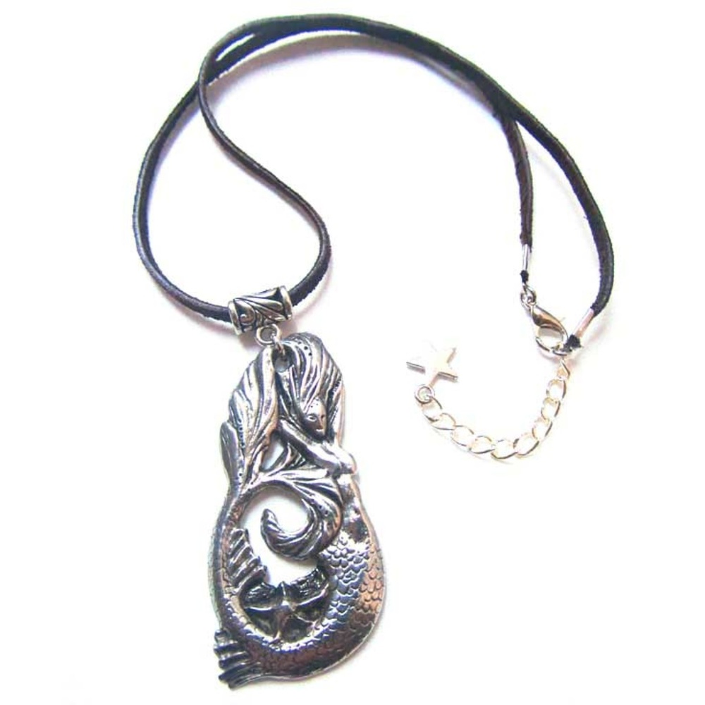 Mermaid pendant necklace original artisan design